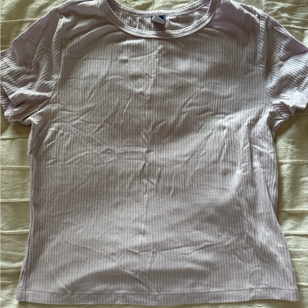 Old Navy Soft Purple Ribbed Top